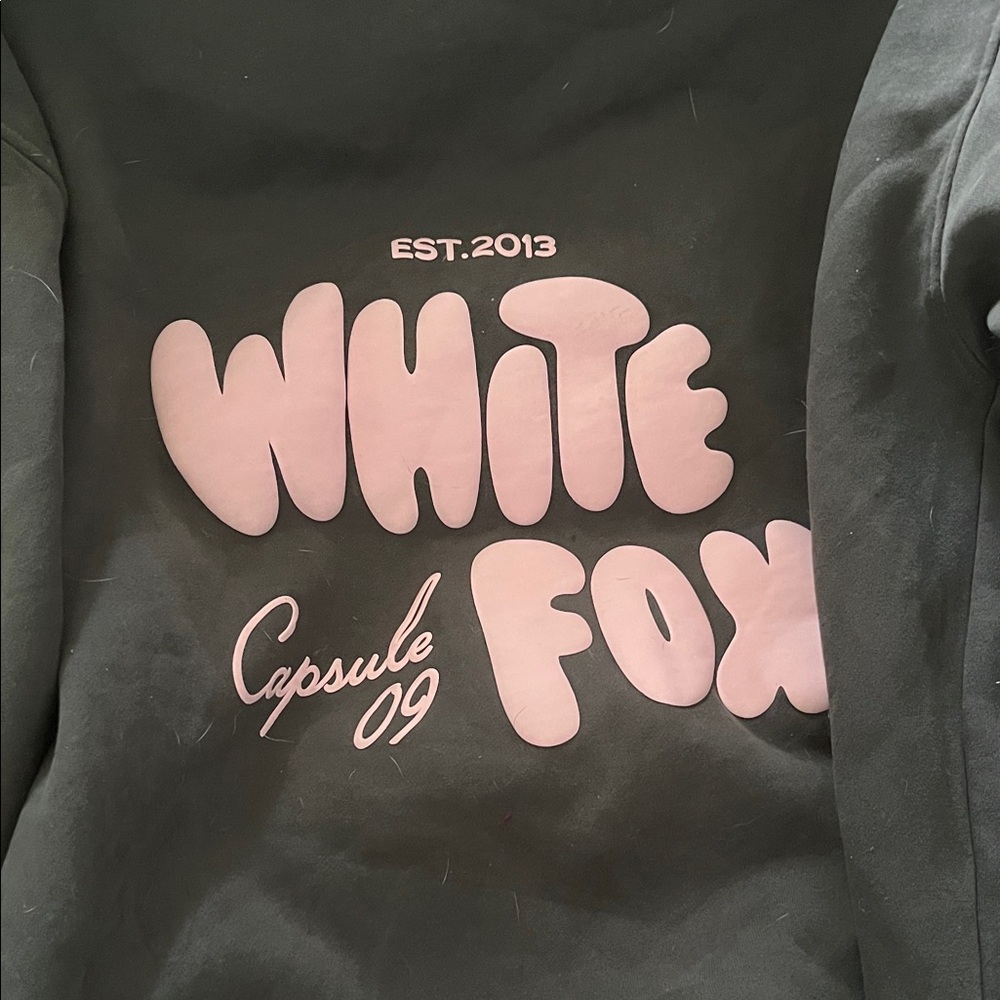 White Fox Boutique Black and Pink Sweater